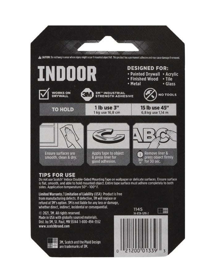 Scotch  Scotch  Double Sided Mounting Tape Ideal For Painted Surfaces  - Image 2