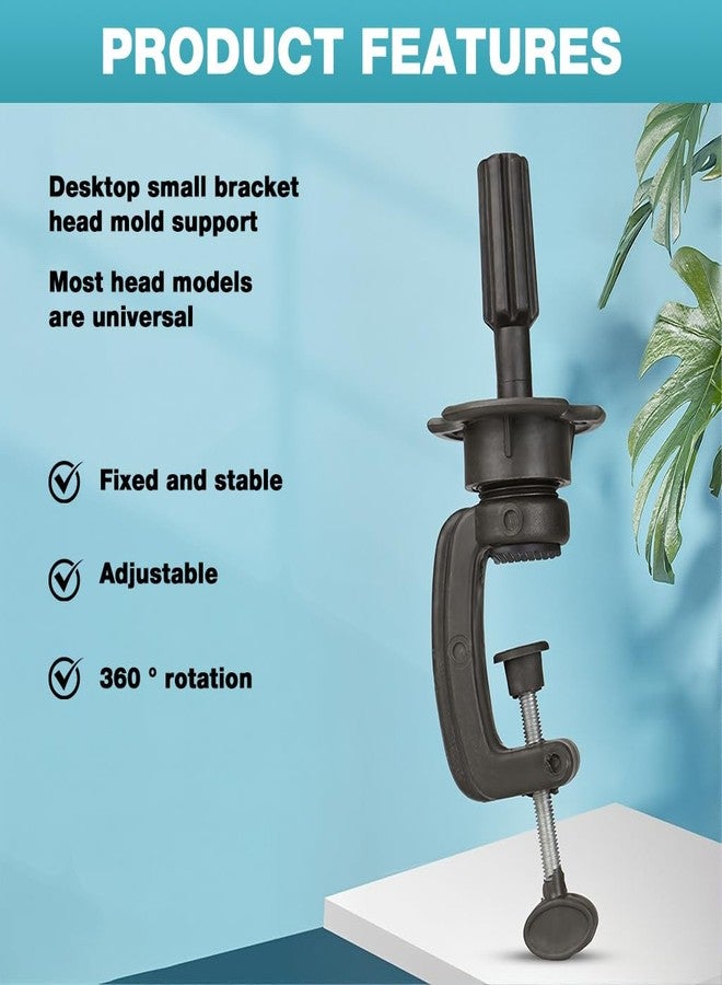 MAYCREATE® Wig Mannequin Head Stand, Desk Mount Mannequin Head Stand, Adjustable Table Mannequin Mount Holder for Styling and Display - Image 4