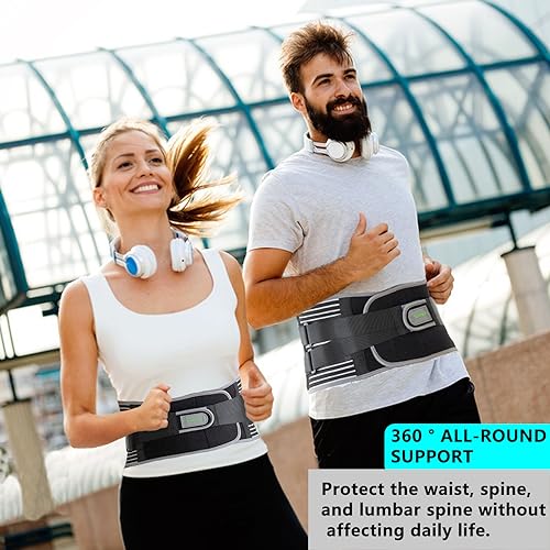 KONSEDIK Back Brace for Herniated Disc,Lower Back Pain Relief,Strain,Adjustable Lumbar Support Belt,with 6 Stays and Removable 3D Pad,for Men and Women Work,Lifting,Sciatica,Scoliosis(X-Large) - Image 5