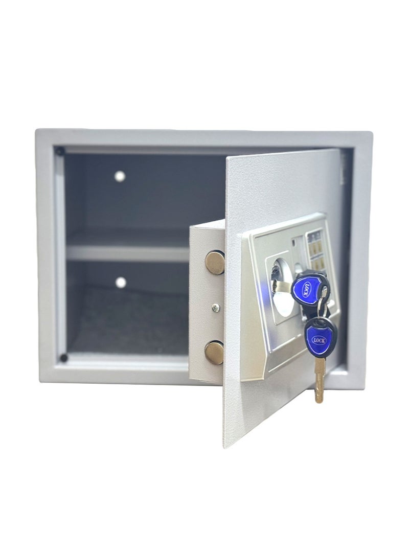 تجوري خزنة فندقية أمنية - مقاومة للحرائق نوع القفل ( لوحة أرقام دجتال + مفتاح ) مقاس 40*38*30 سم وزن 9 كيلو - Image 2
