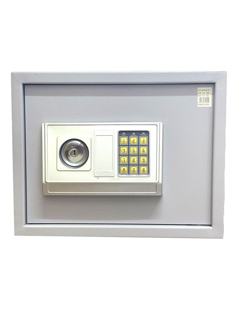 تجوري خزنة فندقية أمنية - مقاومة للحرائق نوع القفل ( لوحة أرقام دجتال + مفتاح ) مقاس 40*38*30 سم وزن 9 كيلو - Image 3