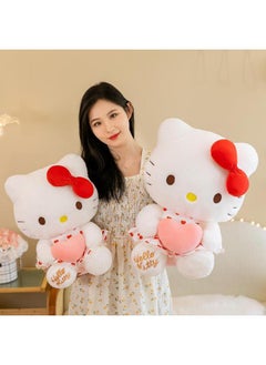 Generic Cartoon Love KT Cat Doll Kaidi Cat Plush Toy Gauze Skirt Sitting Bow Cat Doll Children's Gift-Color:Pink-Height:55cm【1.2kg】  - Image 3