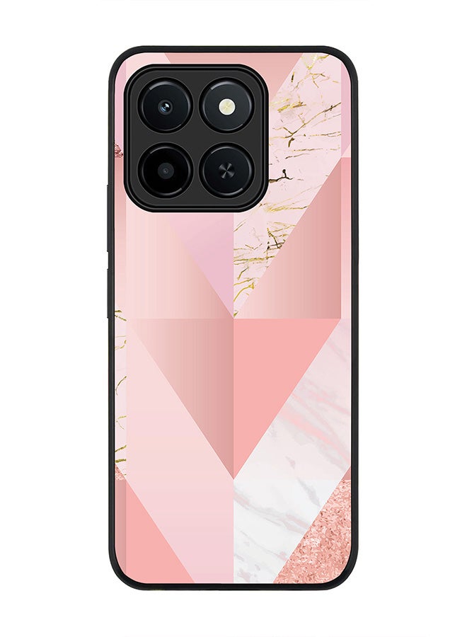 For Honor X6c Case,Slim fit Camera Protection, Shockproof Thin Phone cover  - Marble Pink Vintage