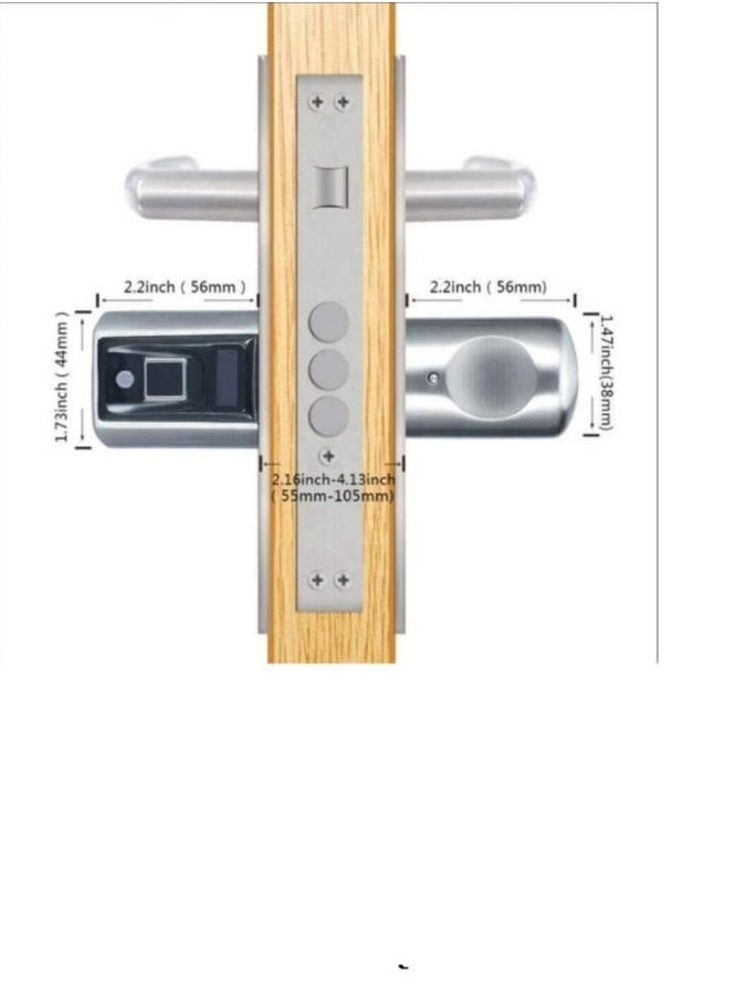 Welock Fingerprint Smart Door Lock Device Silver 12centimeter  - Image 2