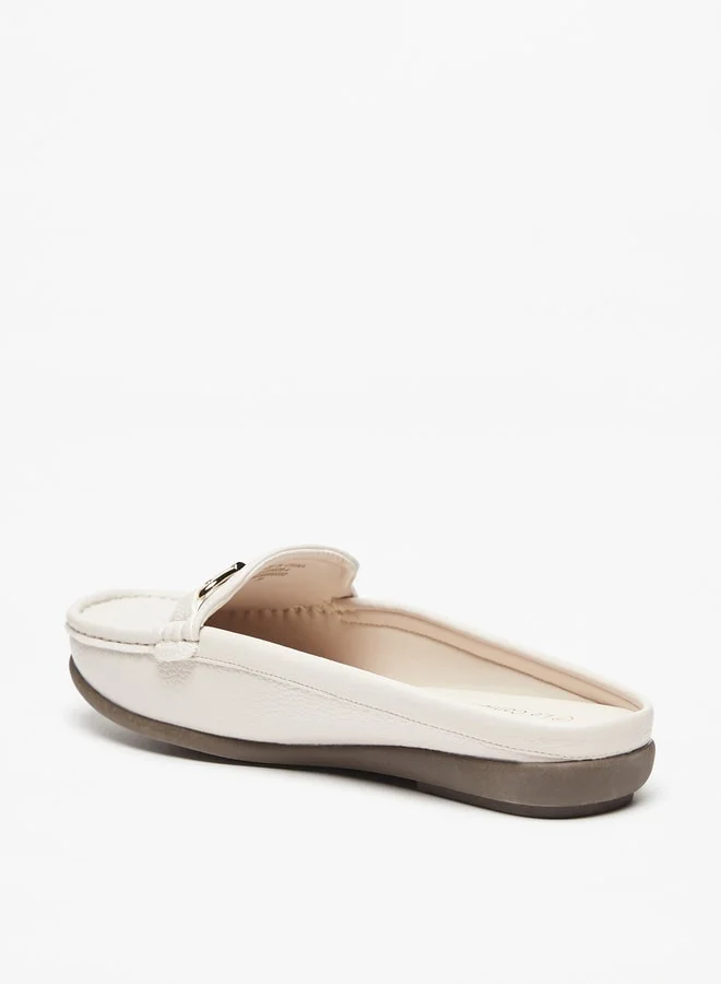 لو كونفورت Women Metal Accent Slip-On Mules