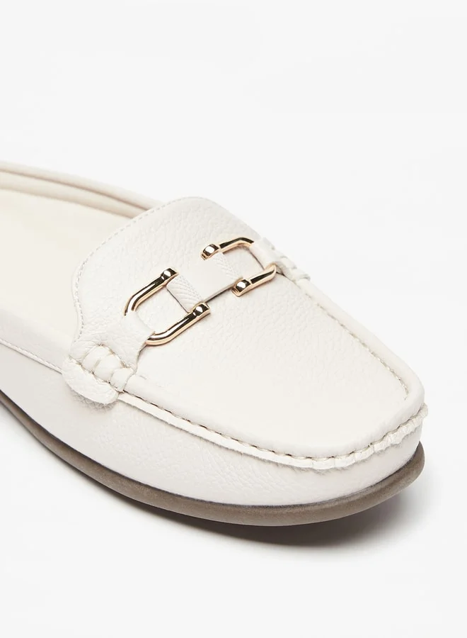 لو كونفورت Women Metal Accent Slip-On Mules