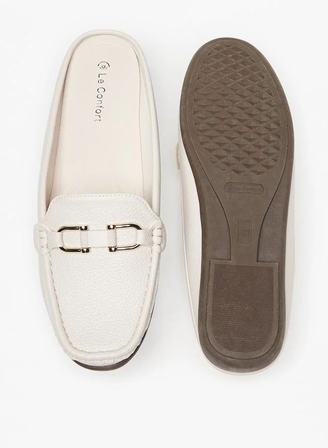 لو كونفورت Women Metal Accent Slip-On Mules
