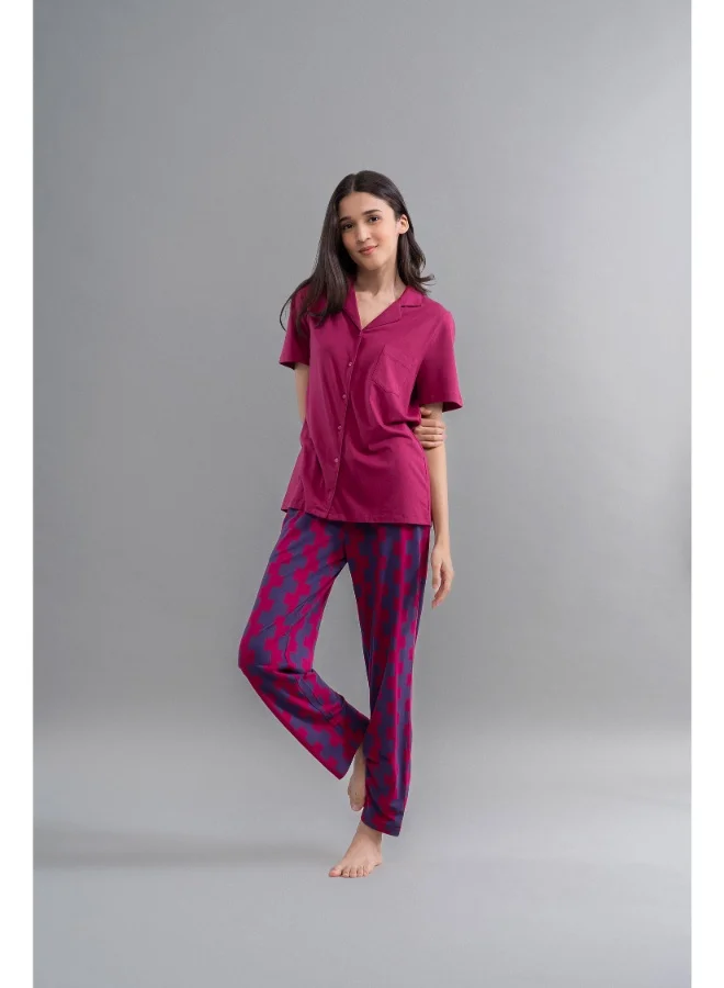 NeceSera Ruby Supima Straight Pajamas