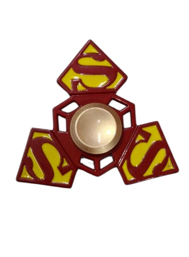 SUPERMAN Fidget Hand Spinner Metal Toy - High Speed Smooth Finger Spin Sensory Fidget Stress Relief Game Play for Kids & Adults