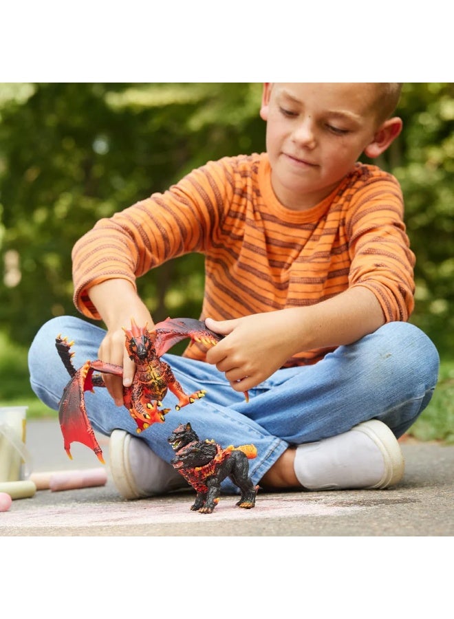Schleich تمثال لعبة كائنات إلدرا دور من شلايش 42451 كلب الجحيم للأطفال من عمر 7 إلى 12 سنة - Image 5