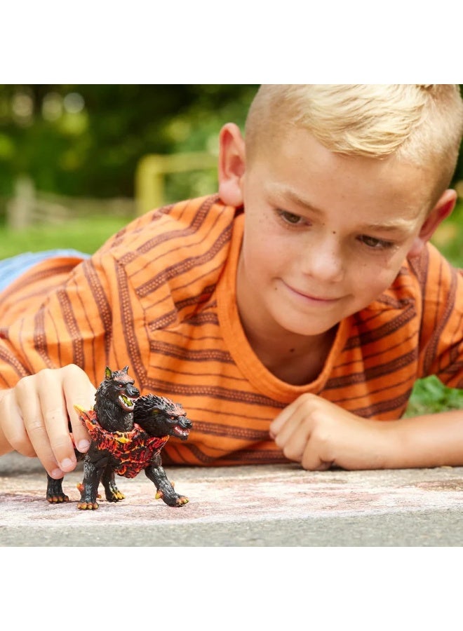 Schleich تمثال لعبة كائنات إلدرا دور من شلايش 42451 كلب الجحيم للأطفال من عمر 7 إلى 12 سنة - Image 4
