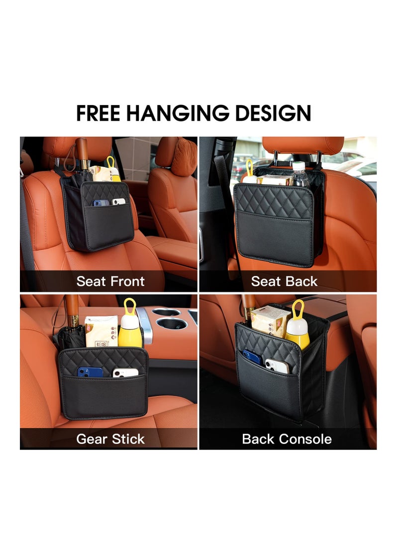 SYOSI Car Organiser, Car Seat Back Hanging Bag Car Document Holder Multi-Pocket Bottle Bag Storage Box Organizer Travel Tidy Pouch, Car Accessories for Family Road Trip, Car Back Seat Organiser for Kids - Image 5