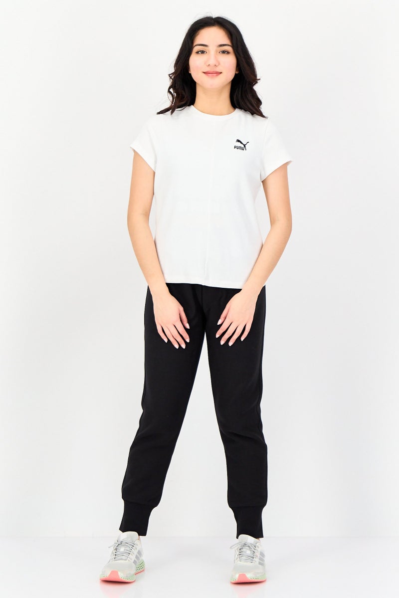PUMA تي شيرت رياضي نسائي قصير الأكمام فيت خارجي، أبيض - Image 2