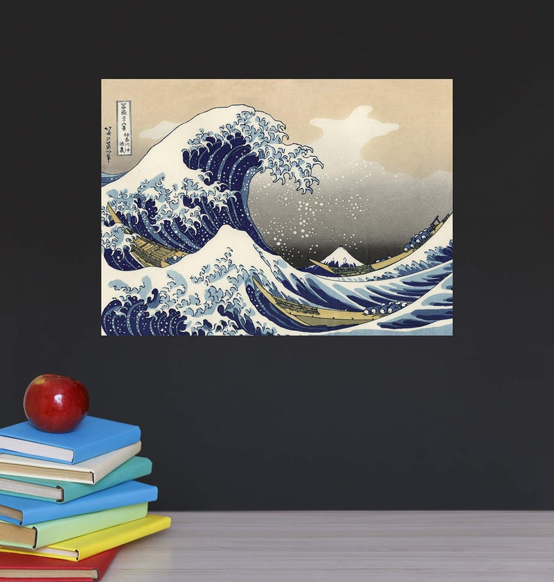 Palace Learning The Great Wave Off Kanagawa by Katsushika Hokusai - Japanese Fine Art Wall Poster (Laminated, 18" x 24") - Image 4