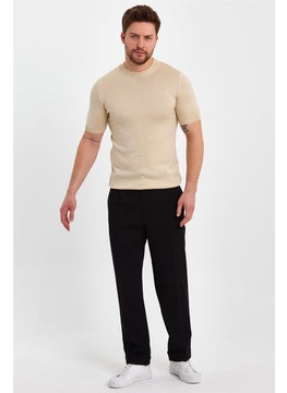 Cool Tarz Cool Style Stone Men's Half Turtleneck Plain Knitwear T-SHIRT-TRZ19129R08S  - Image 2