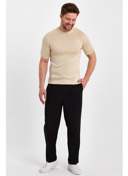 Cool Tarz Cool Style Stone Men's Half Turtleneck Plain Knitwear T-SHIRT-TRZ19129R08S  - Image 4