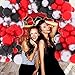 LUDEOU Red Black Silver Balloon Garland Arch Kit Metallic Red Black Balloons Red Silver Balloons for Retirement Class Of 2025 Graduation Anniversary Birthday Party Decorations - Image 2