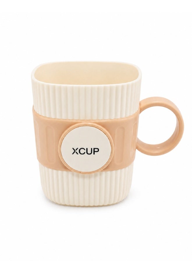 Premium Fluted Eco-Friendly Tea & Coffee Cup with Heat-Resistant Grip – 350ml - Image 1