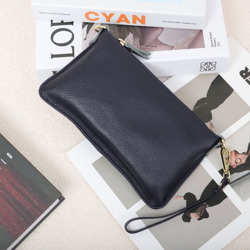 Hot Selling Genuine Leather Women's Bag Top Layer Cowhide Clutch Bag Crossbody Shoulder Bag Envelope Bag Mobile Phone Bag Women's Small Bag - Image 1