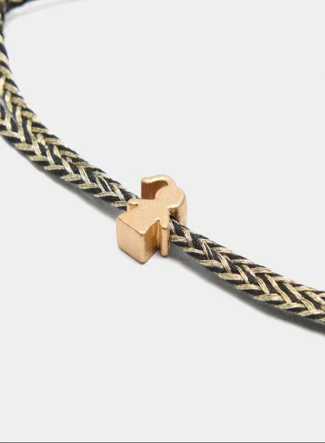 بارفوا سوار قابل للتعديل مع تميمة فتاة