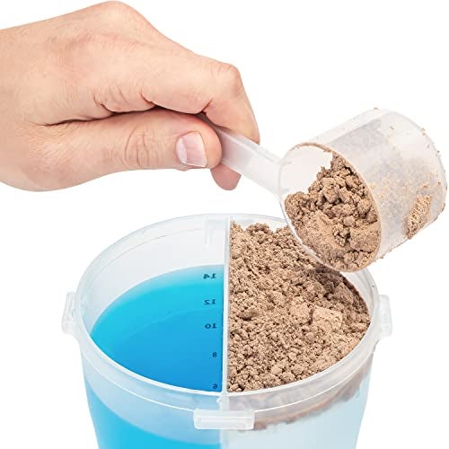 Hydra Cup DualShaker Pro 32 oz Shaker Bottle for Protein Shakes, Shaker Cup w/Handle & Ball Blender Whisks, Dual Mixing Shaker Bottle with Storage, 2 in 1, for Travel To Go, BPA Free (Black) - Image 4