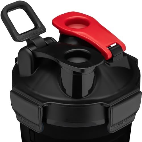 Hydra Cup DualShaker Pro 32 oz Shaker Bottle for Protein Shakes, Shaker Cup w/Handle & Ball Blender Whisks, Dual Mixing Shaker Bottle with Storage, 2 in 1, for Travel To Go, BPA Free (Black) - Image 2