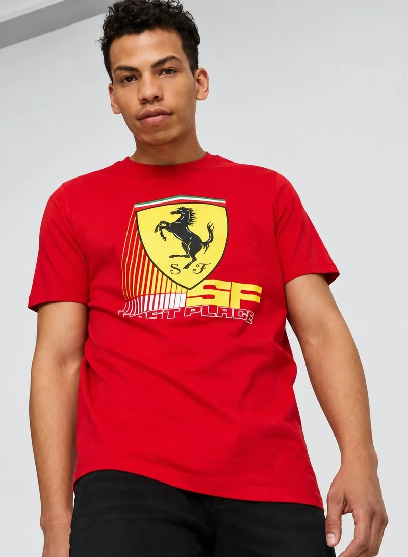 Scuderia Ferrari Scuderia Ferrari Race Colored Big Shield Men's T-Shirt