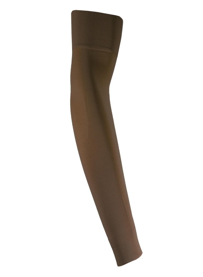 NuVein 20-30 mmHg Compression Lymphedema Arm Sleeve, Medical Support for Post Surgical Swelling Recovery, Brown, Medium - Image 1