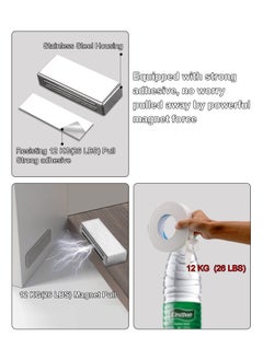 Y&D Cabinet Magnetic Catch Adhesive, 4 Pack Door Strong Magnet Latch Medium Kitchen for Cupboard Closure Closet Closing Drawer  - Image 4