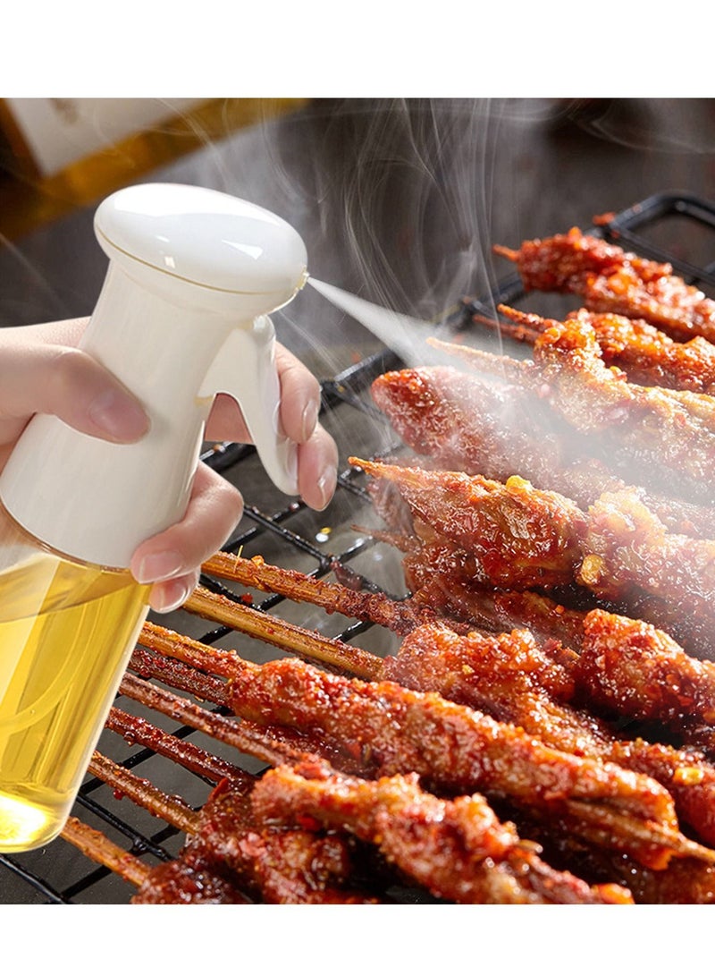 SYOSI Oil Sprayer for Cooking with High-Pressure, Nozzle Oil Spray Bottle 200ML Olive Oil Sprayer Mister for Baking, Air Fryer, BBQ, Salad, Roasting, Fried Steak(White) - Image 4