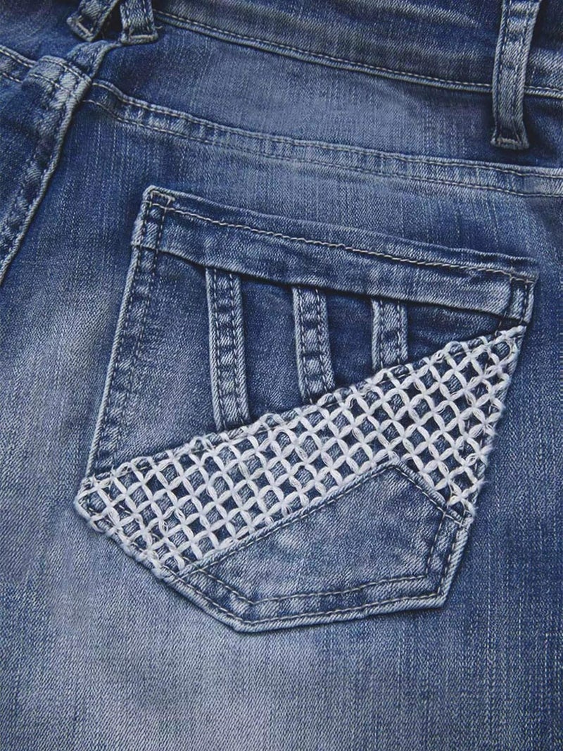 Flamingals Boot Cut Jeans for Women Mid Waist Straight Leg Jeans Trendy Jeans Denim Pants Mid Blue M - Image 5