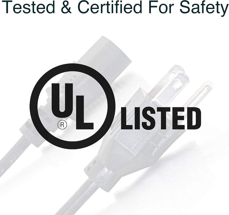 C2G 10FT Replacement AC Power Cord Shielded - Power Cable for Electronics, TV, Computer, Printer, Radio, Monitor, Samsung, Dell, Vizio, LG, Asus, Laptop and More (03134) - Image 4