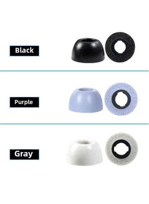 For Samsung Galaxy Buds Pro Bluetooth Earbuds Headphone Set Budspro Memory Foam Noise Reduction Ear Cap-Color:Gray M/1-Model:Samsung