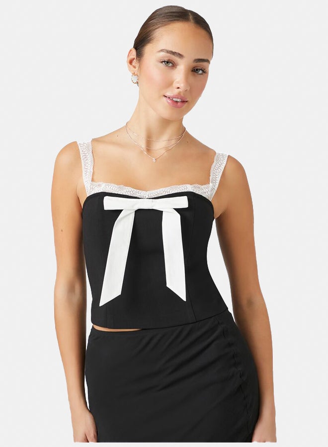 FOREVER 21 Bow Lace-Trim Cami - Image 5