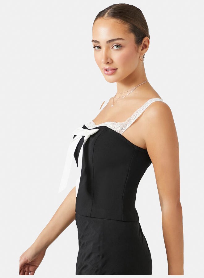 FOREVER 21 Bow Lace-Trim Cami - Image 3