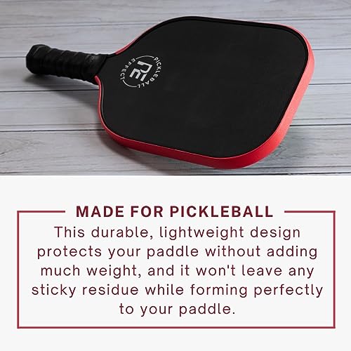 Pickleball Effect Pickleball Paddle Edge Guard Tape | Perfect Fit Pickle Ball Paddle Edge Protection Tape | No Wrinkling | Neon Red | Standard Width - Image 3