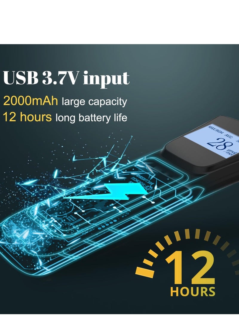 Portable Gas Leak Detector with LCD Screen, 11" Gooseneck and Rechargeable, Ideal for Home, Kitchen, Garage, and Gas Stations. Detects Combustible Gases like Natural Gas, Methane, Propane, and Ethanol - Image 5