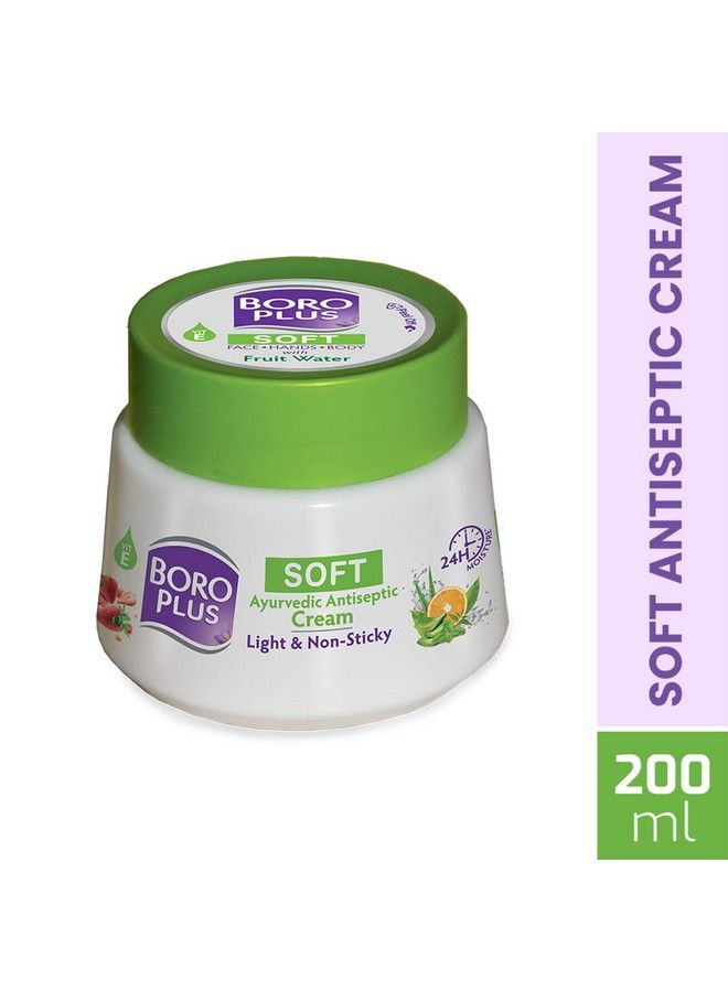 BOROPLUS Soft Antiseptic Cream; Light & Nonsticky; Provides 24 Hour Moisturisation|Ayurvedic Cream For All Seasons;Hand Cream Body Cream & Face Cream; Vitamin E 200 Ml - Image 3