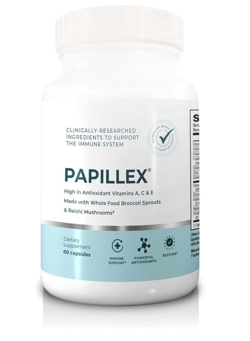 Papillex Best Immune System Booster Organic 60 Capsules 