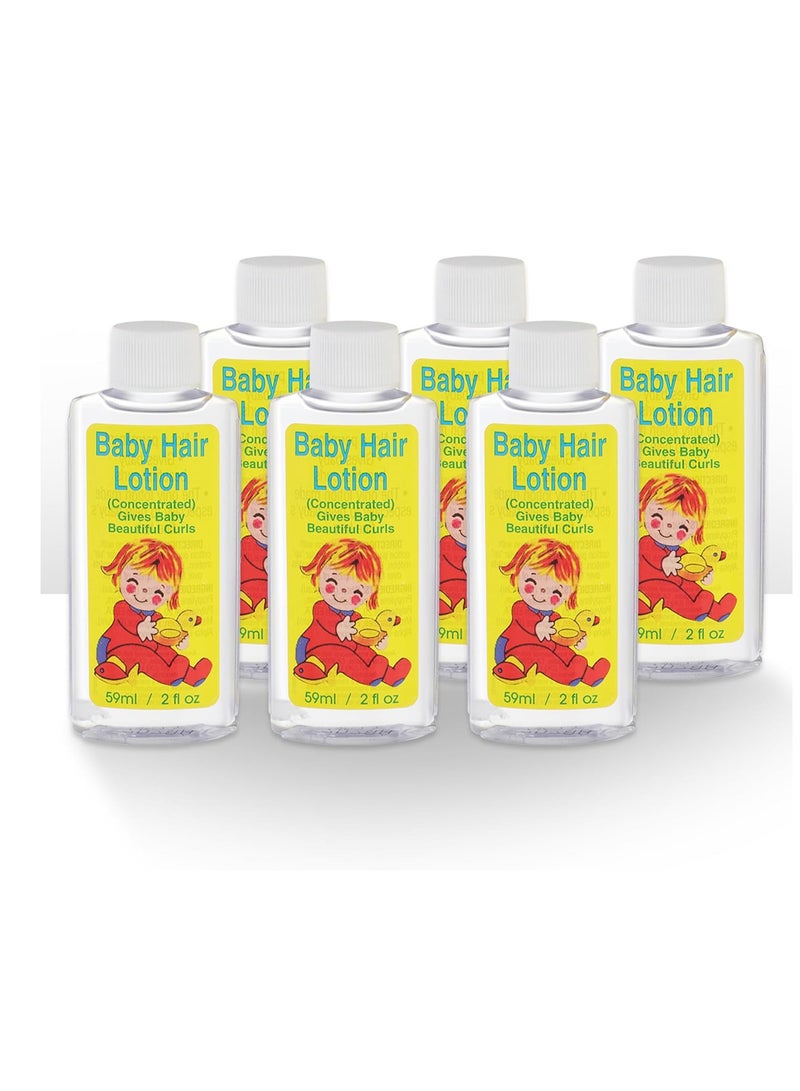 Clubman Pinaud Baby Hair Lotion, Gentle Formula, 2 Fl Oz (Pack of 6) - Image 1