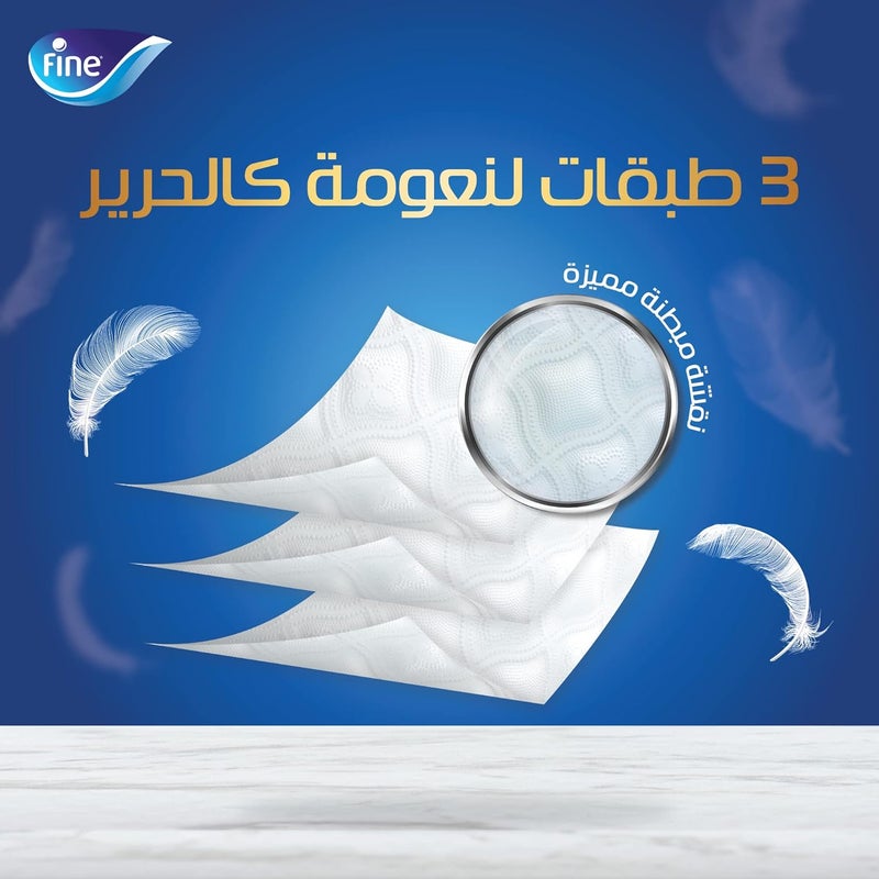 Fine ورق تواليت فاخر ديلوكس - 72 لفة، 3 طبقات - Image 3
