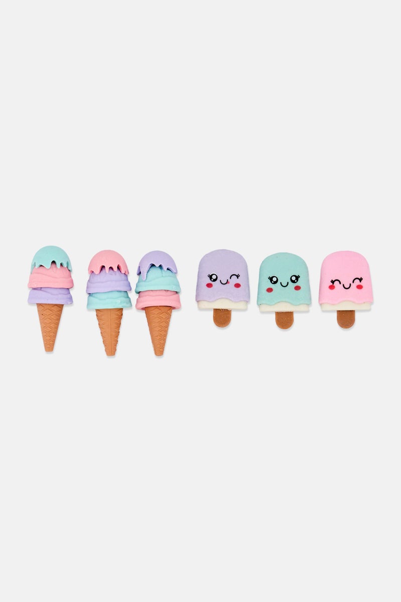 3C4G 6 Pieces Get the Scoop on Erasers - Image 2
