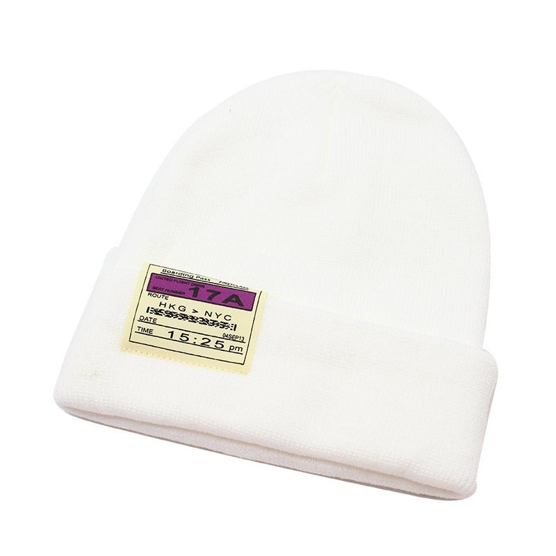 Beanie Korean Fashion Rabbit Hair Unisex Autumn Winter Warm Rainbow Knitted Ear Protection Hat - Image 1