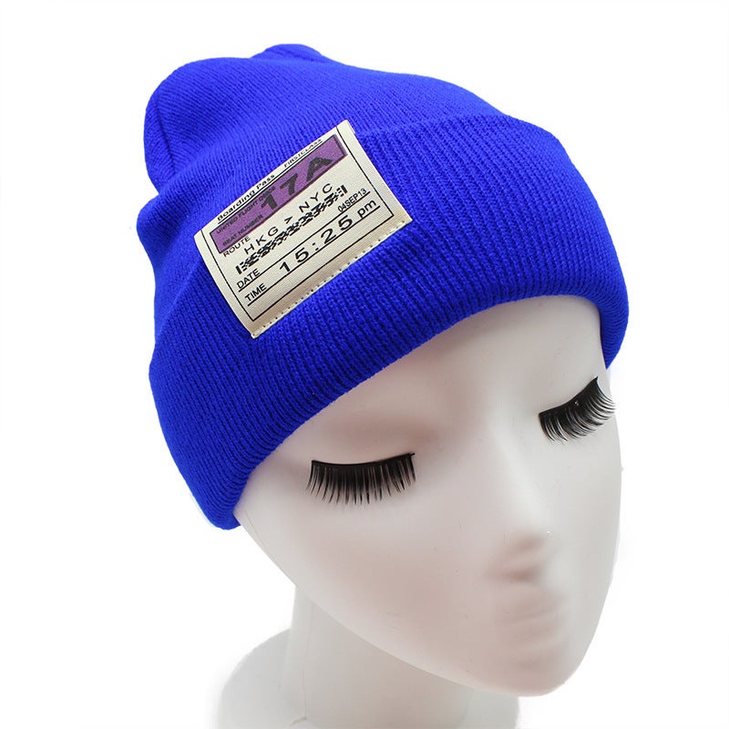 Beanie Korean Fashion Rabbit Hair Unisex Autumn Winter Warm Rainbow Knitted Ear Protection Hat - Image 3