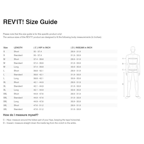 REV'IT! Men's Airwave 4 Adventure Sport Motorcycle Pants (Black - X-Large) - Image 3