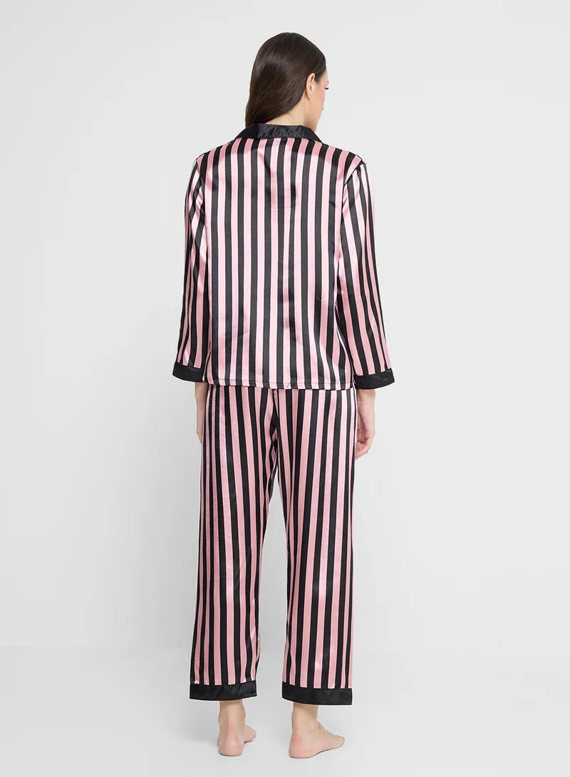 ايلا Striped Pyjama Set