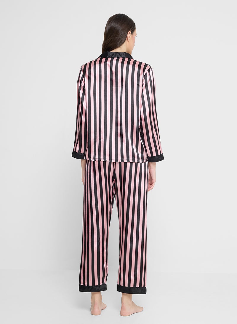 ELLA Striped Pyjama Set - Image 2