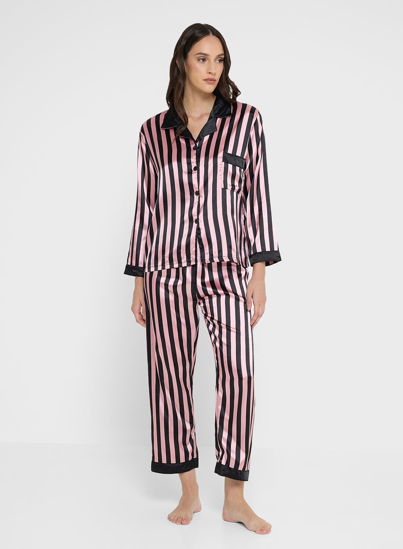 ELLA Striped Pyjama Set - Image 1