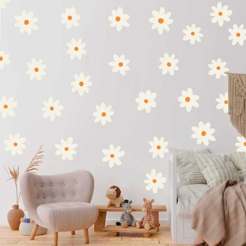 BPA White Flower Wall Decals for Nursery - Image 1