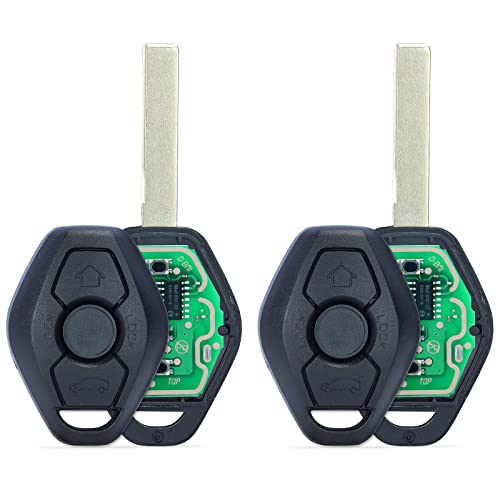 Beefunny 315/433MHz Adjustable ID44 Chip EWS System Remote Car Key Fob 3 Button for BMW 325 330 318 525 530 540 E38 E39 E46 M5 X3 X5 (2) - Image 1